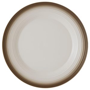 Swirl Ombre Mocha Round Platter