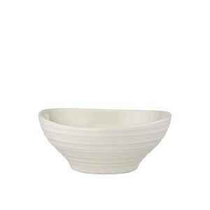 Swirl White Fruit Bowl