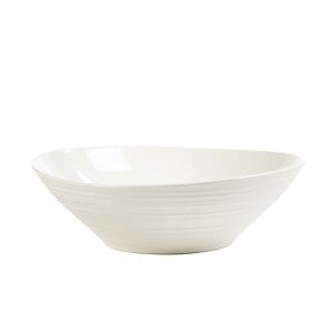 Swirl White Individual Pasta Bowl